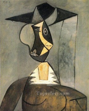 パブロ・ピカソ Painting - 灰色の女 1942年 パブロ・ピカソ